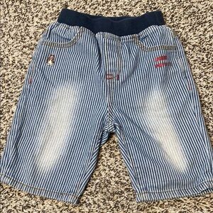 Hush Puppies Blue and White Striped Shorts Casual Summer Wear